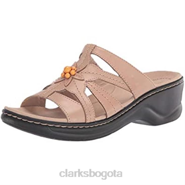 Clarks 0DX8L1268 sandalia clarks lexi myrtle 2 mujer piel arena mujer cuero arena