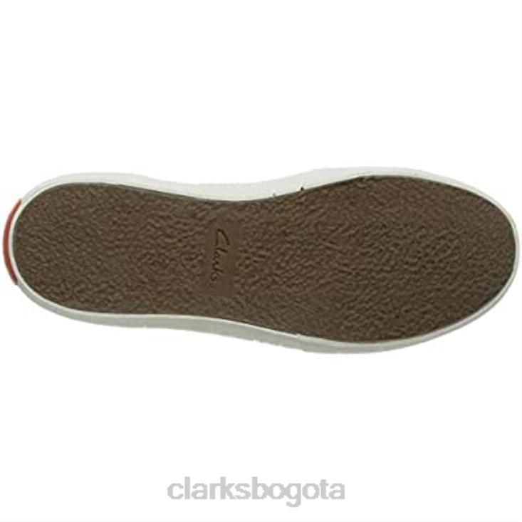 Clarks 0DX8L1273 Zapatilla clarks aceley de lona blanca para mujer mujer