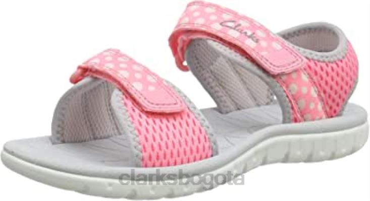 Clarks 0DX8L1279 sandalias surf tide k de niña clarks rosa rosa combi rosa combi niños combinación rosa