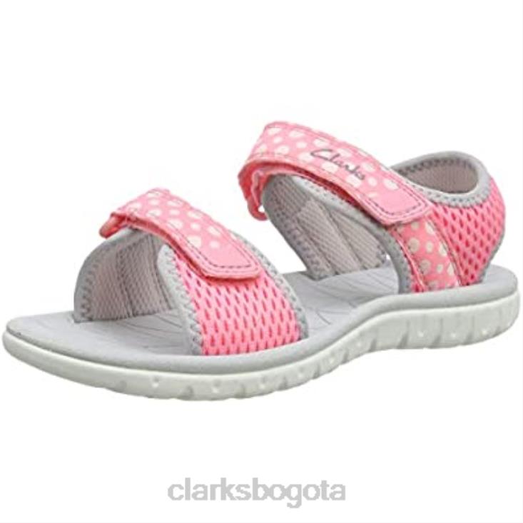 Clarks 0DX8L1279 sandalias surf tide k de niña clarks rosa rosa combi rosa combi niños combinación rosa