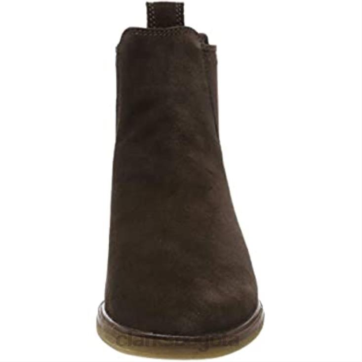 Clarks 0DX8L1284 marrón marrón oscuro marrón oscuro botas moteras clarkdalelohot para mujer clarks mujer marrón marrón oscuro marrón oscuro