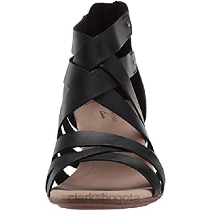 Clarks 0DX8L1285 sandalia tacon valarie dream mujer clarks cuero negro mujer cuero negro