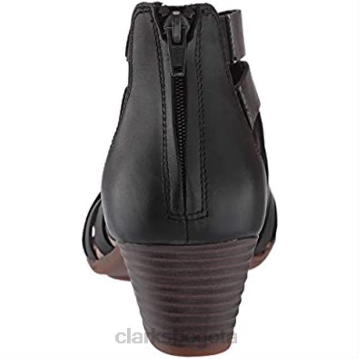 Clarks 0DX8L1285 sandalia tacon valarie dream mujer clarks cuero negro mujer cuero negro