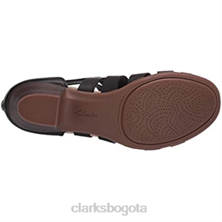 Clarks 0DX8L1285 sandalia tacon valarie dream mujer clarks cuero negro mujer cuero negro