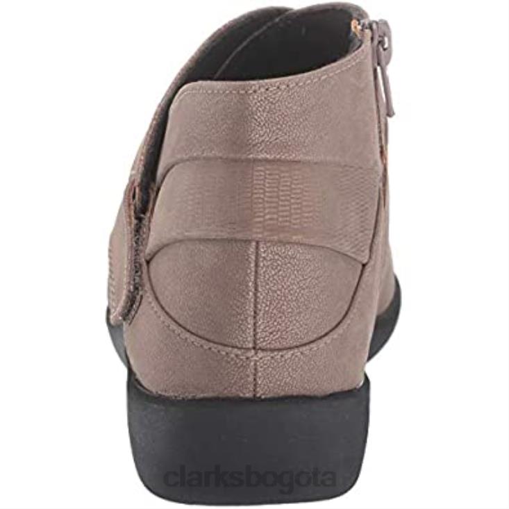 Clarks 0DX8L1289 Botín clarks sillian rani sintético metalizado peltre para mujer mujer peltre metálico sintético