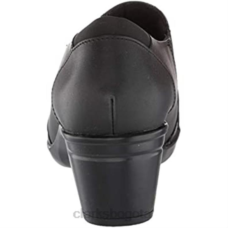 Clarks 0DX8L1290 Mocasín clarks emslie chelsea mujer negro piel sintética lagarto mujer lagarto sintético de cuero negro
