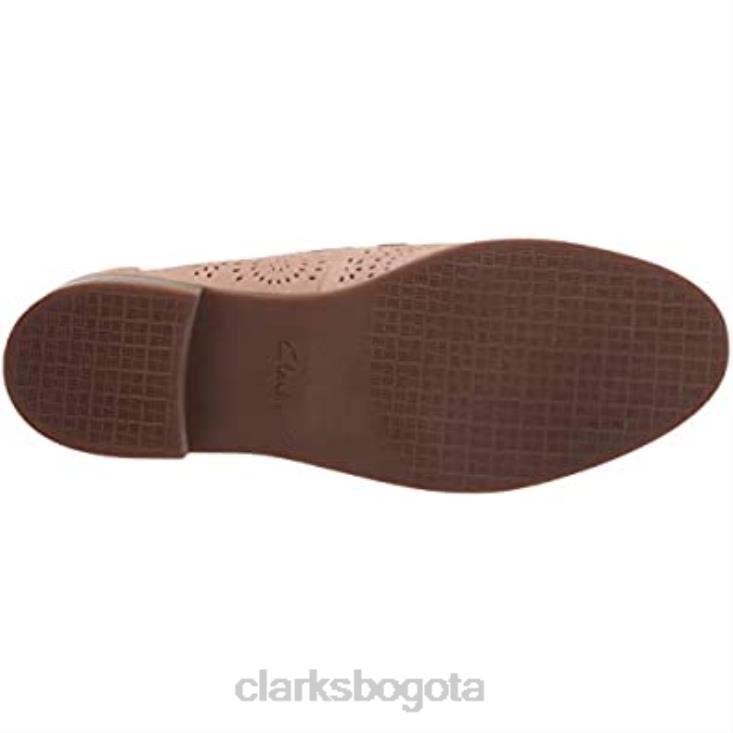 Clarks 0DX8L1291 Mocasines Clarks Trish Rose de ante color arena para mujer mujer gamuza arena