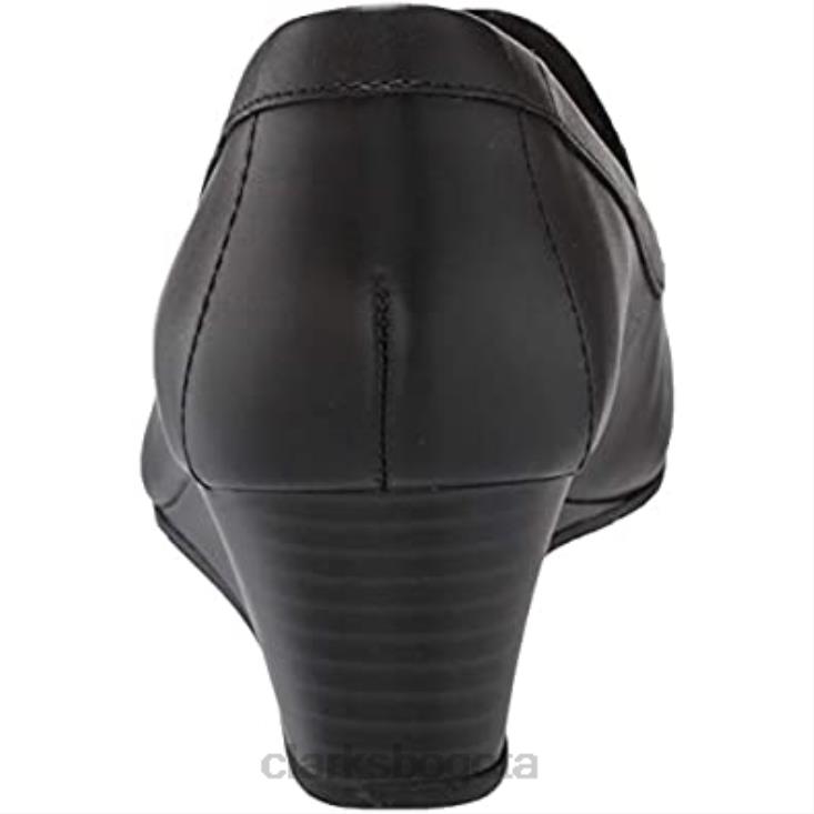 Clarks 0DX8L1293 mocasín mujer mallory perla clarks negro piel sintética combi mujer combi sintetico cuero negro