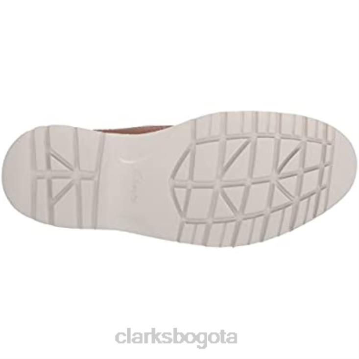 Clarks 0DX8L1294 botas chukka mid eastford para hombre de cuero tostado oscuro clarks hombres cuero bronceado oscuro