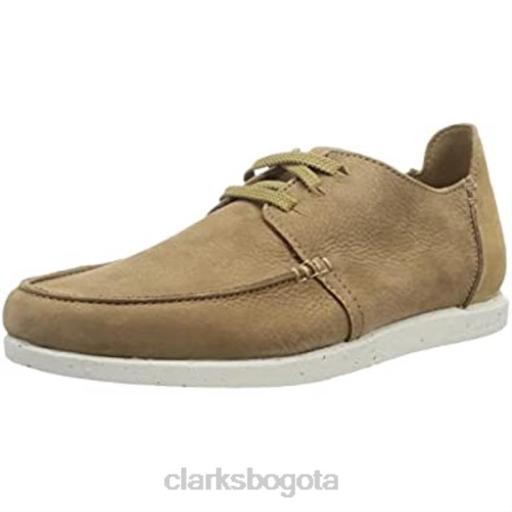 Clarks 0DX8L1297 Zapatillas bajas Clarks Shacre Lite de nubuck arena oscura para hombre hombres nubuck arena oscura