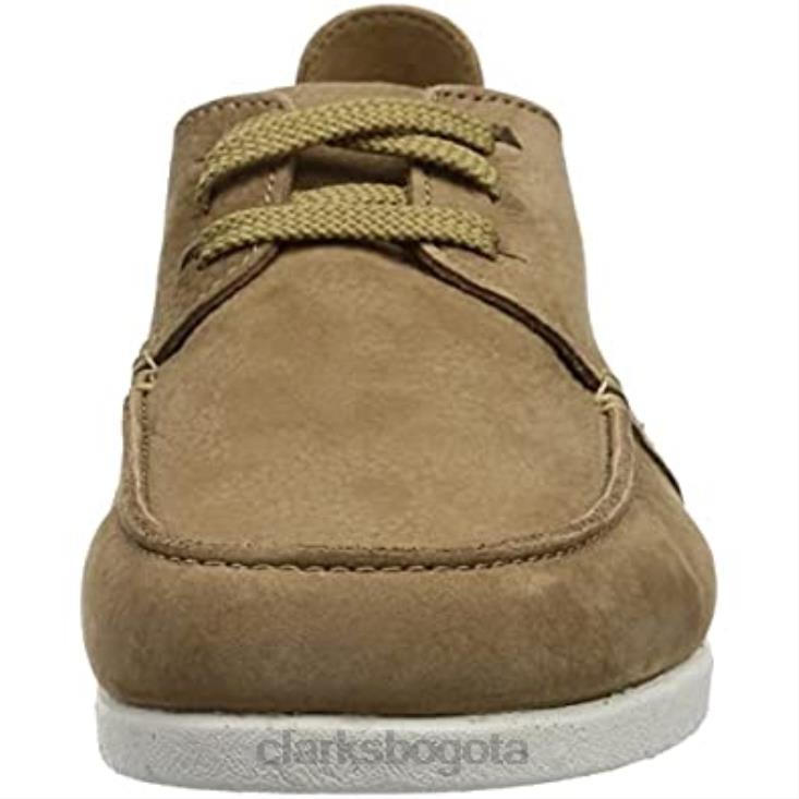 Clarks 0DX8L1297 Zapatillas bajas Clarks Shacre Lite de nubuck arena oscura para hombre hombres nubuck arena oscura