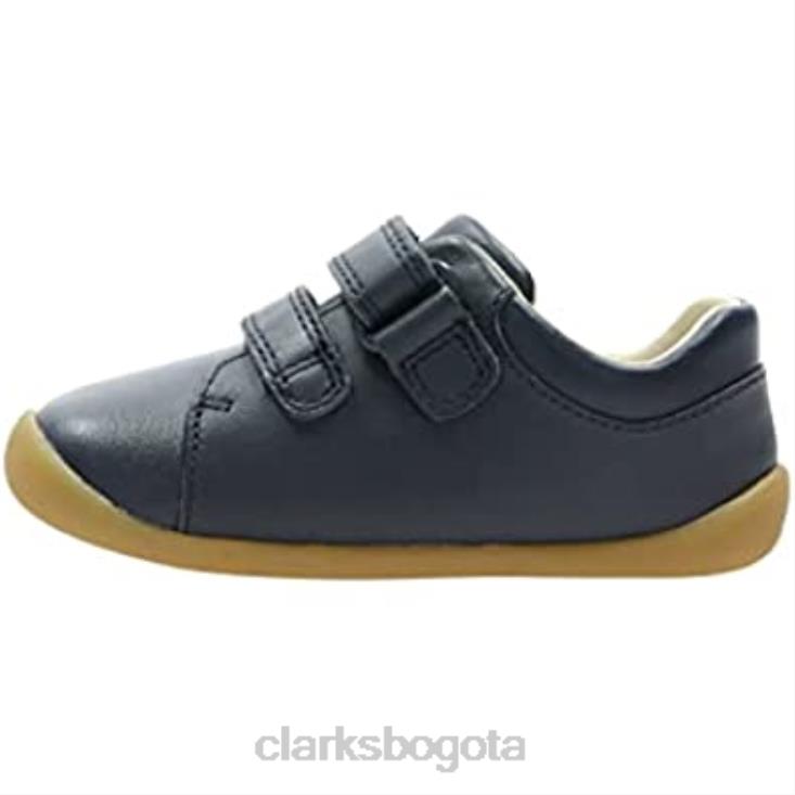 Clarks 0DX8L1299 Zapatilla clarks roamer craft t de piel azul marino para niño niños cuero azul marino