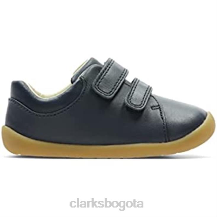 Clarks 0DX8L1299 Zapatilla clarks roamer craft t de piel azul marino para niño niños cuero azul marino