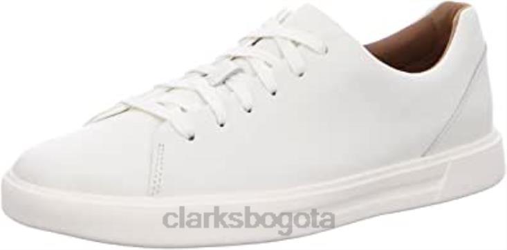 Clarks 0DX8L13 Zapatilla Un Costa Lace Hombre Clarks Piel Blanca hombres cuero blanco