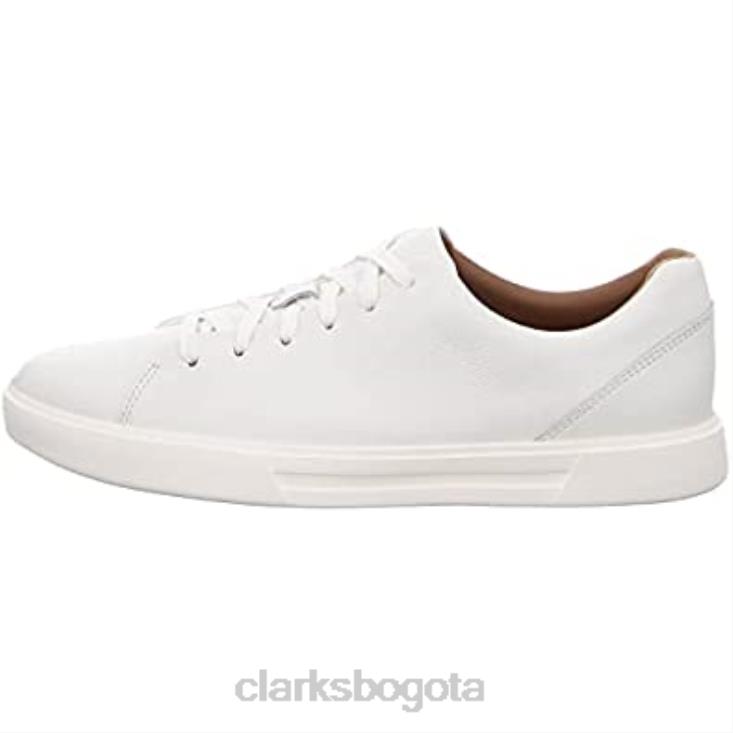 Clarks 0DX8L13 Zapatilla Un Costa Lace Hombre Clarks Piel Blanca hombres cuero blanco