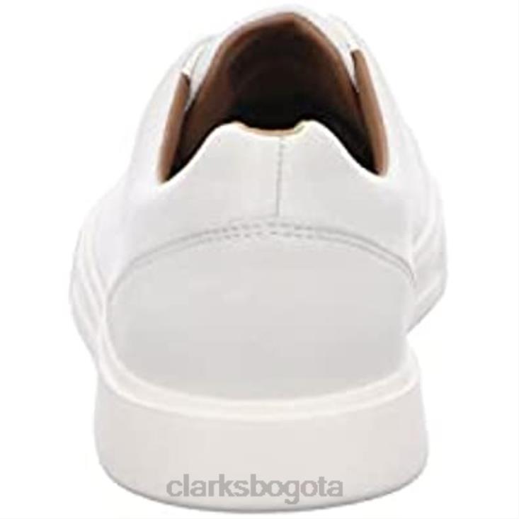 Clarks 0DX8L13 Zapatilla Un Costa Lace Hombre Clarks Piel Blanca hombres cuero blanco