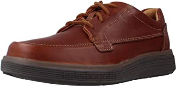 Clarks 0DX8L130 Zapatos clarks un abode easy derbys de cuero tostado oscuro para hombre hombres cuero bronceado oscuro