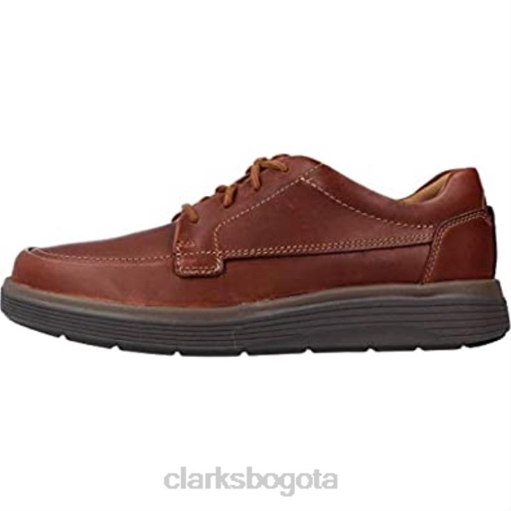 Clarks 0DX8L130 Zapatos clarks un abode easy derbys de cuero tostado oscuro para hombre hombres cuero bronceado oscuro