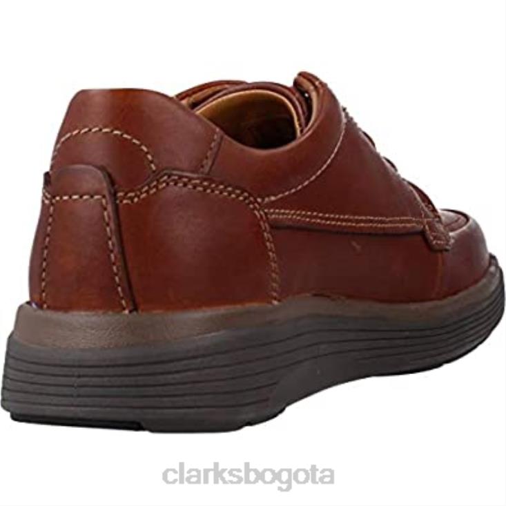 Clarks 0DX8L130 Zapatos clarks un abode easy derbys de cuero tostado oscuro para hombre hombres cuero bronceado oscuro