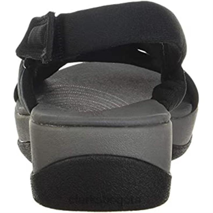 Clarks 0DX8L1301 sandalia arla belle mujer clarks negro textil mujer textil negro