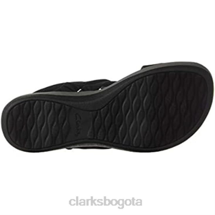 Clarks 0DX8L1301 sandalia arla belle mujer clarks negro textil mujer textil negro
