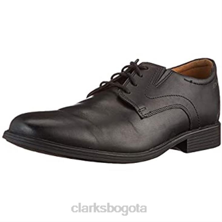 Clarks 0DX8L1302 clarks whiddon derby de cuero negro para hombre hombres cuero negro