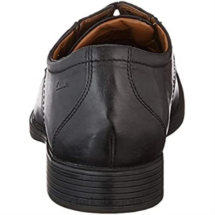 Clarks 0DX8L1302 clarks whiddon derby de cuero negro para hombre hombres cuero negro