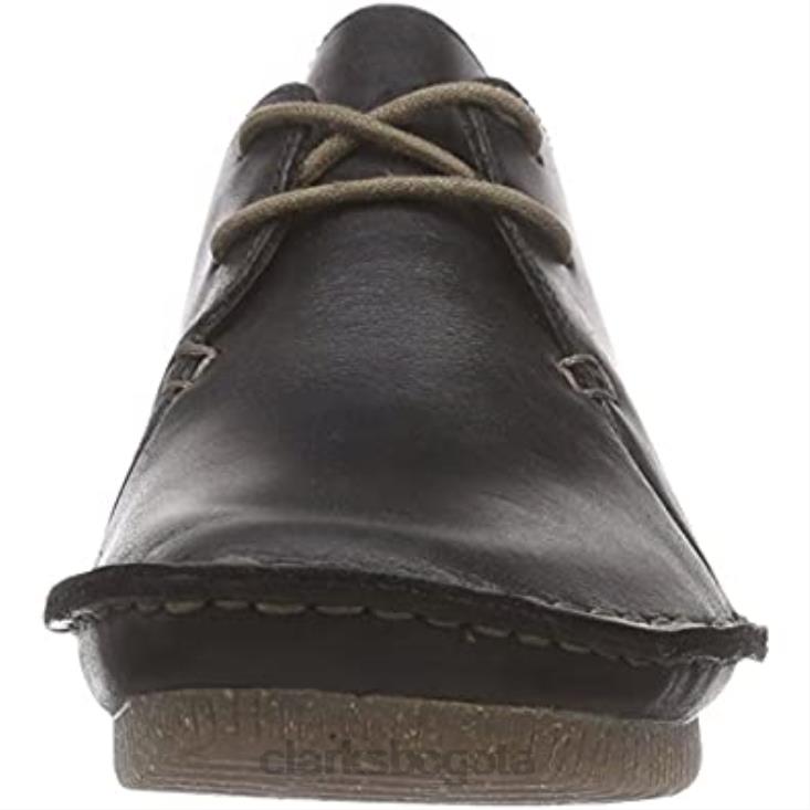 Clarks 0DX8L1306 Mocasines Clarks Janey Mae para mujer negro mujer cuero negro