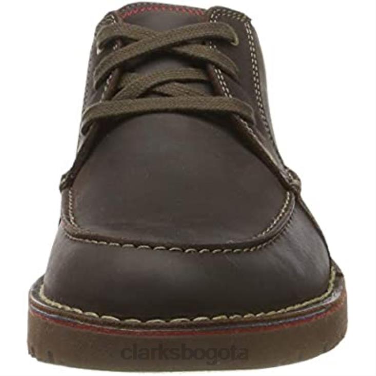 Clarks 0DX8L1307 marrón marrón oscuro lea marrón oscuro lea zapatos derby clarks vargo vibe para hombre hombres marrón marrón oscuro pasto marrón oscuro marrón oscuro