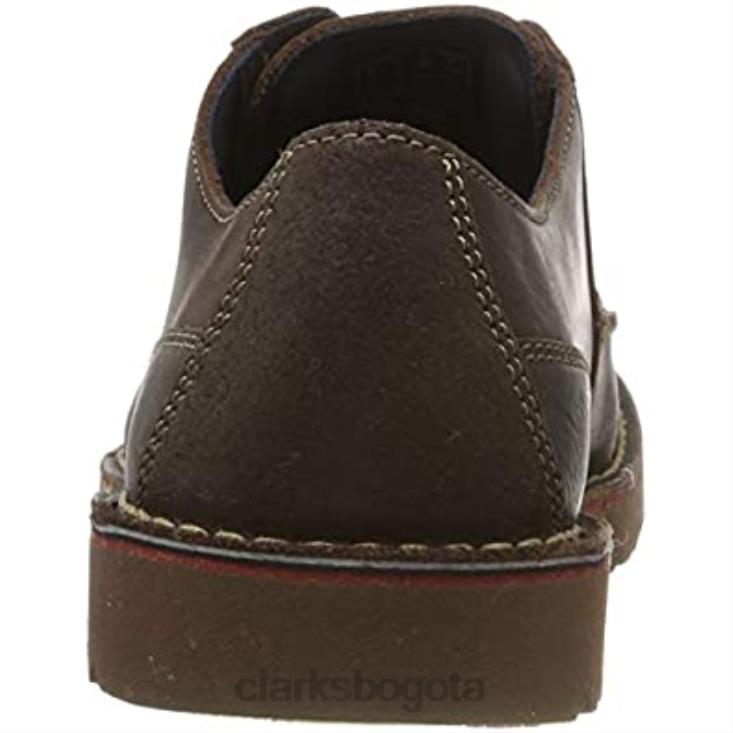 Clarks 0DX8L1307 marrón marrón oscuro lea marrón oscuro lea zapatos derby clarks vargo vibe para hombre hombres marrón marrón oscuro pasto marrón oscuro marrón oscuro