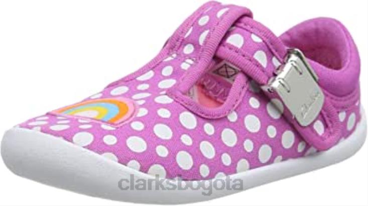 Clarks 0DX8L1308 Zapatillas bajas roamer sun t para bebé niña rosa fuerte niño clarks niños Rosa caliente