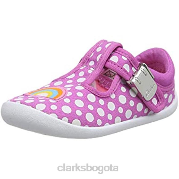 Clarks 0DX8L1308 Zapatillas bajas roamer sun t para bebé niña rosa fuerte niño clarks niños Rosa caliente