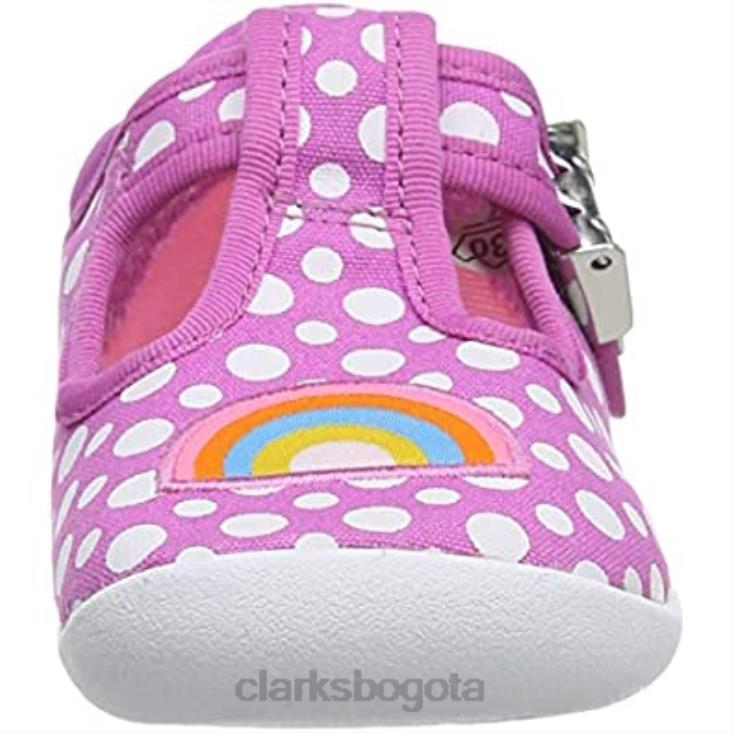 Clarks 0DX8L1308 Zapatillas bajas roamer sun t para bebé niña rosa fuerte niño clarks niños Rosa caliente