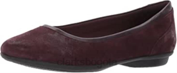 Clarks 0DX8L1318 Clarks Gracelmara plana berenjena para mujer mujer berenjena