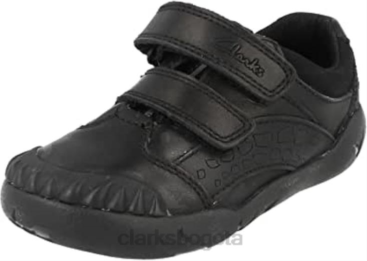 Clarks 0DX8L1319 zapatos niño negro raptoboy inf apropiado-h clarks niños