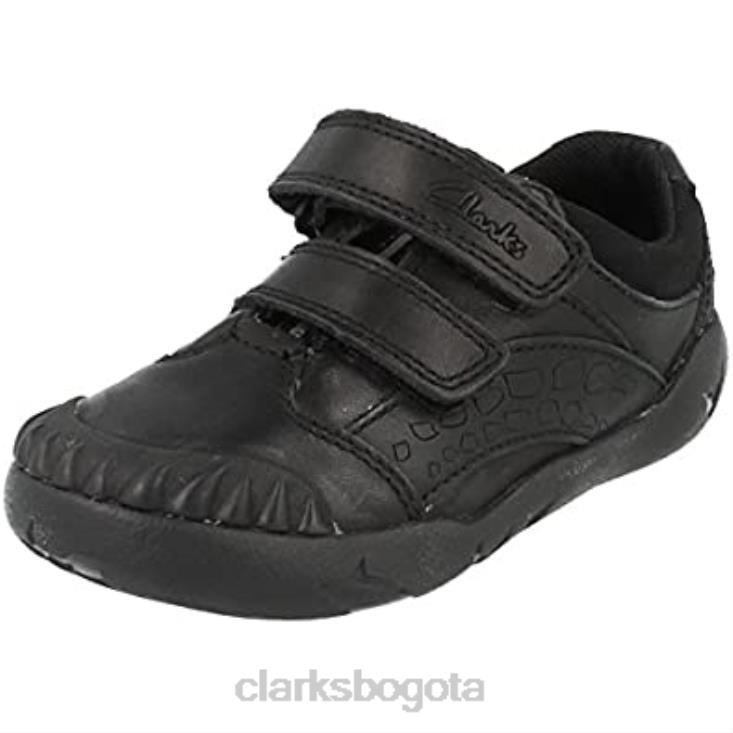 Clarks 0DX8L1319 zapatos niño negro raptoboy inf apropiado-h clarks niños