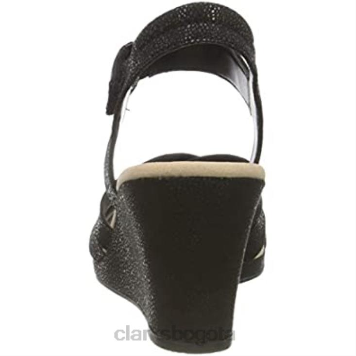 Clarks 0DX8L1325 sandalias de tacón lafley leah para mujer clarks negro mujer negro