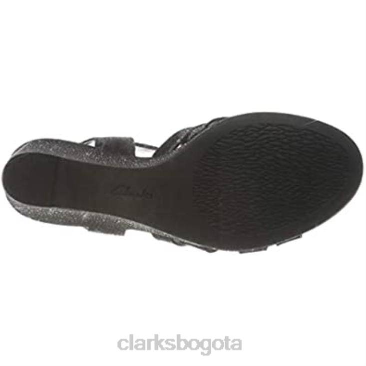 Clarks 0DX8L1325 sandalias de tacón lafley leah para mujer clarks negro mujer negro