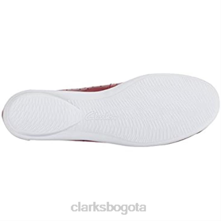 Clarks 0DX8L1331 Bailarina de mujer clarks Gracellea de piel roja mujer cuero rojo