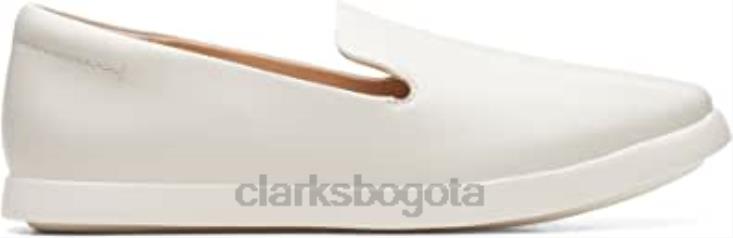 Clarks 0DX8L134 zapatos de cuero ace lite lo blanco clarks unisexo