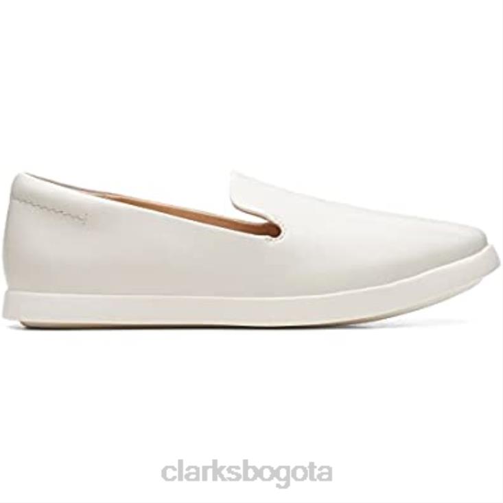 Clarks 0DX8L134 zapatos de cuero ace lite lo blanco clarks unisexo