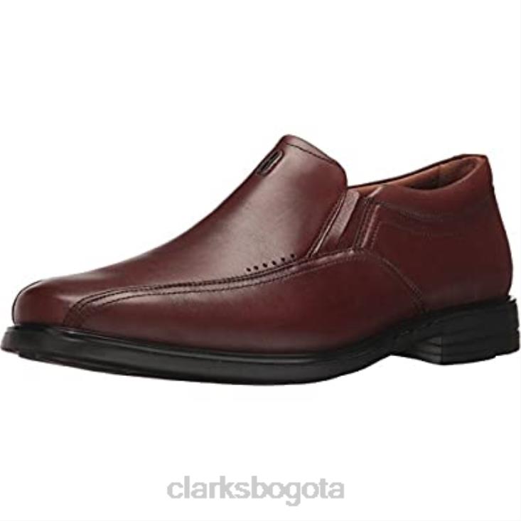 Clarks 0DX8L1342 mocasines sin cordones unsheridan go de cuero marrón clarks unisexo cuero marrón
