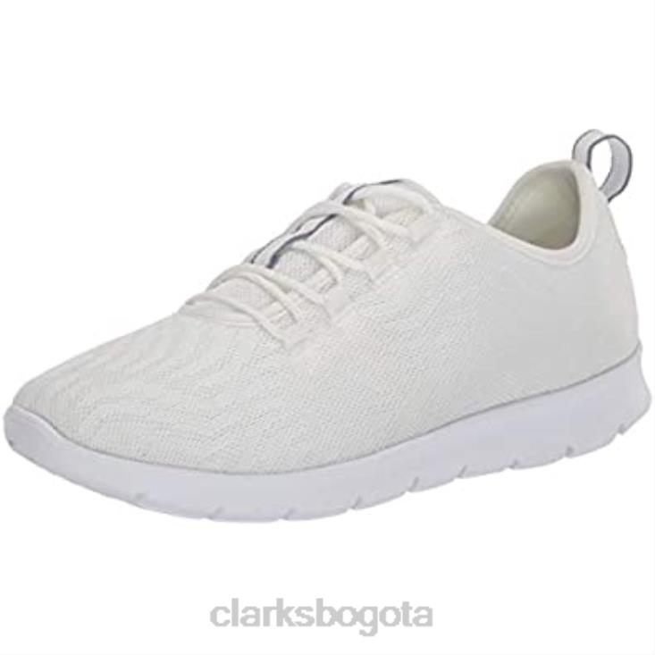 Clarks 0DX8L1344 Zapatilla clarks step allena go de malla blanca para mujer mujer malla blanca