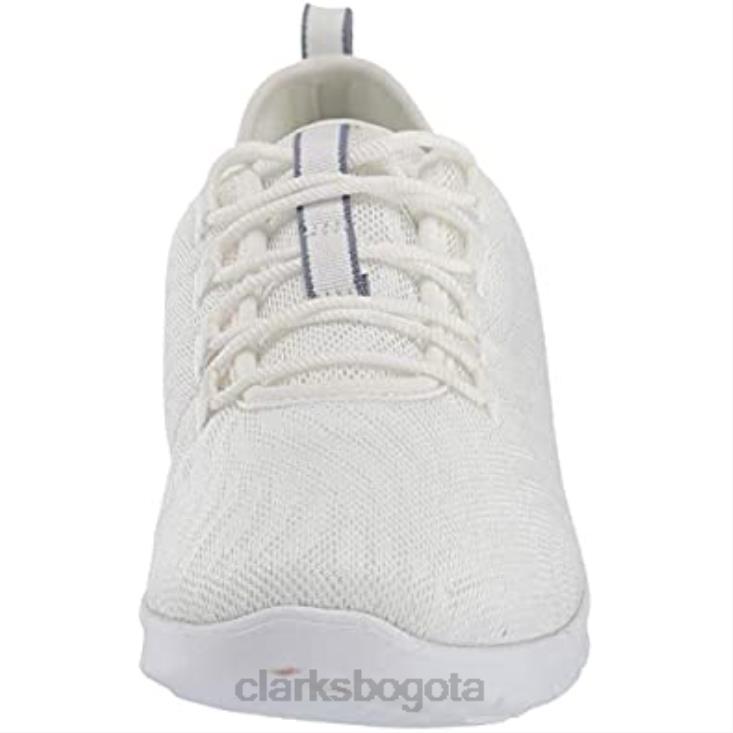 Clarks 0DX8L1344 Zapatilla clarks step allena go de malla blanca para mujer mujer malla blanca
