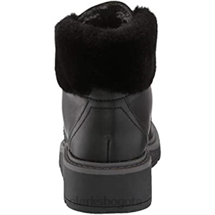 Clarks 0DX8L1348 Botín andie go mujer piel impermeable negro clarks mujer cuero negro impermeable