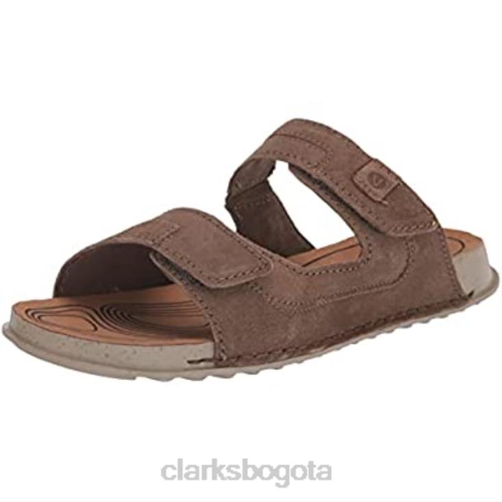 Clarks 0DX8L1349 sandalia plana crestview easy para hombre clarks ante oliva hombres ante oliva