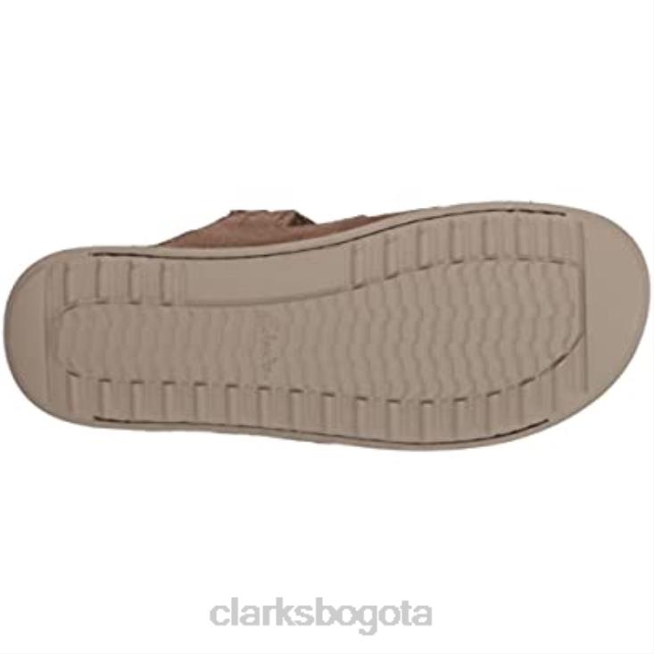 Clarks 0DX8L1349 sandalia plana crestview easy para hombre clarks ante oliva hombres ante oliva