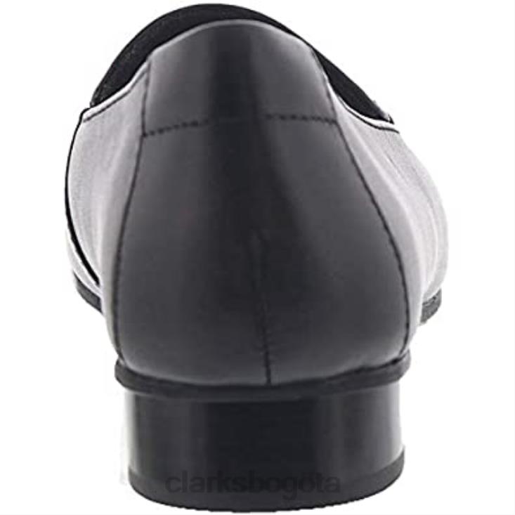 Clarks 0DX8L135 mocasines juliet lora de corte ancho para mujer clarks negro mujer cuero negro cuero negro