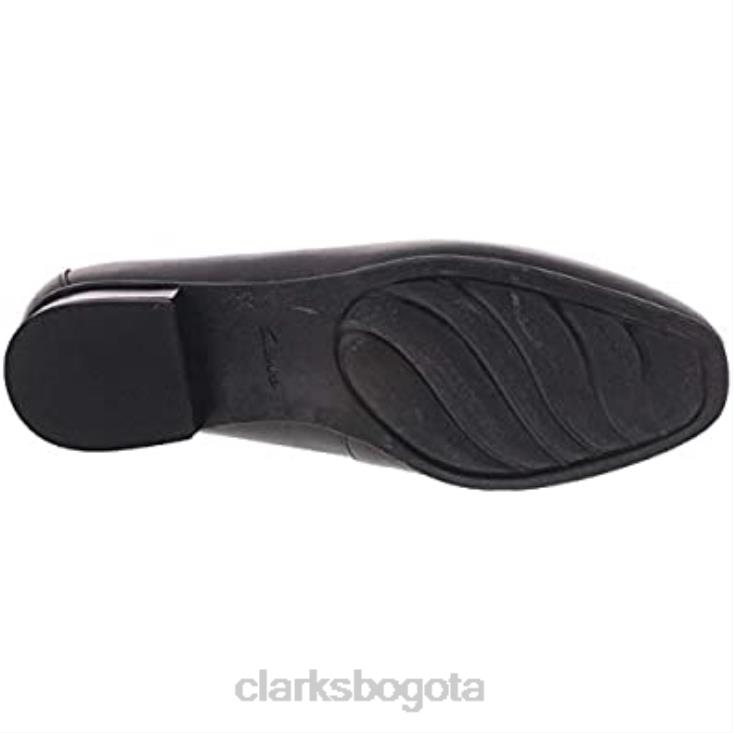 Clarks 0DX8L135 mocasines juliet lora de corte ancho para mujer clarks negro mujer cuero negro cuero negro