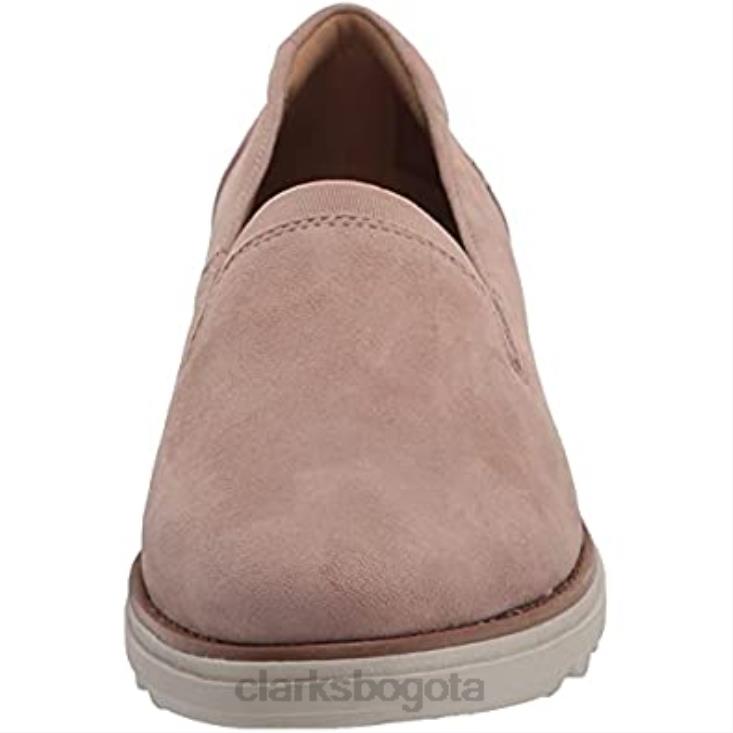 Clarks 0DX8L1351 mocasín sharon dolly mujer clarks ante rosa polvoriento mujer ante rosa polvoriento